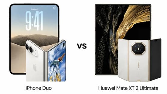 آيفون ديو أم Huawei Mate XT 2 Ultimate؟.. مقارنة تكشف الأفضل بين أبل وهواوي