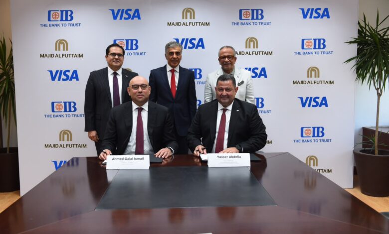 بكاش باك يصل إلى 8% ومكافآت للعملاء.. البنك التجاري الدولي (CIB) وماجد الفطيم وفيزا يطلقون بطاقات SHARE Visa في مصر