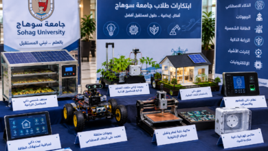 طلاب جامعة سوهاج يدخلون عالم الابتكار بـ11 مشروعًا.. روبوتات ذكية ومجفف شمسي وبيت ذكي